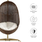 Bean Outdoor Patio Wood Swing Chair With Stand by Modway EEI-2277