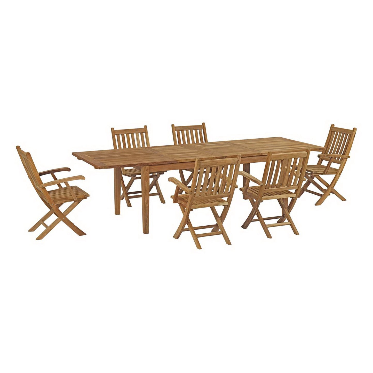 Marina 7 Piece Outdoor Patio Teak Dining Set by Modway EEI-3280