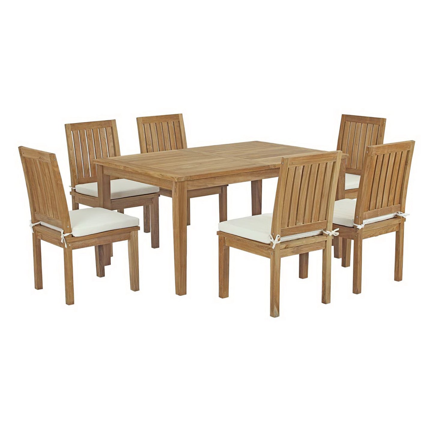 Marina 7 Piece Outdoor Patio Teak Dining Set by Modway EEI-3293