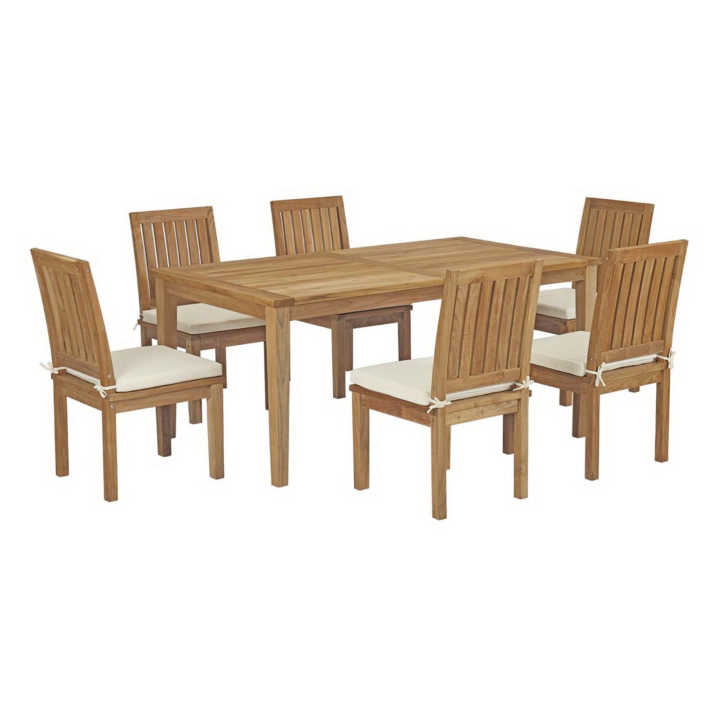 Marina 7 Piece Outdoor Patio Teak Dining Set by Modway EEI-3294