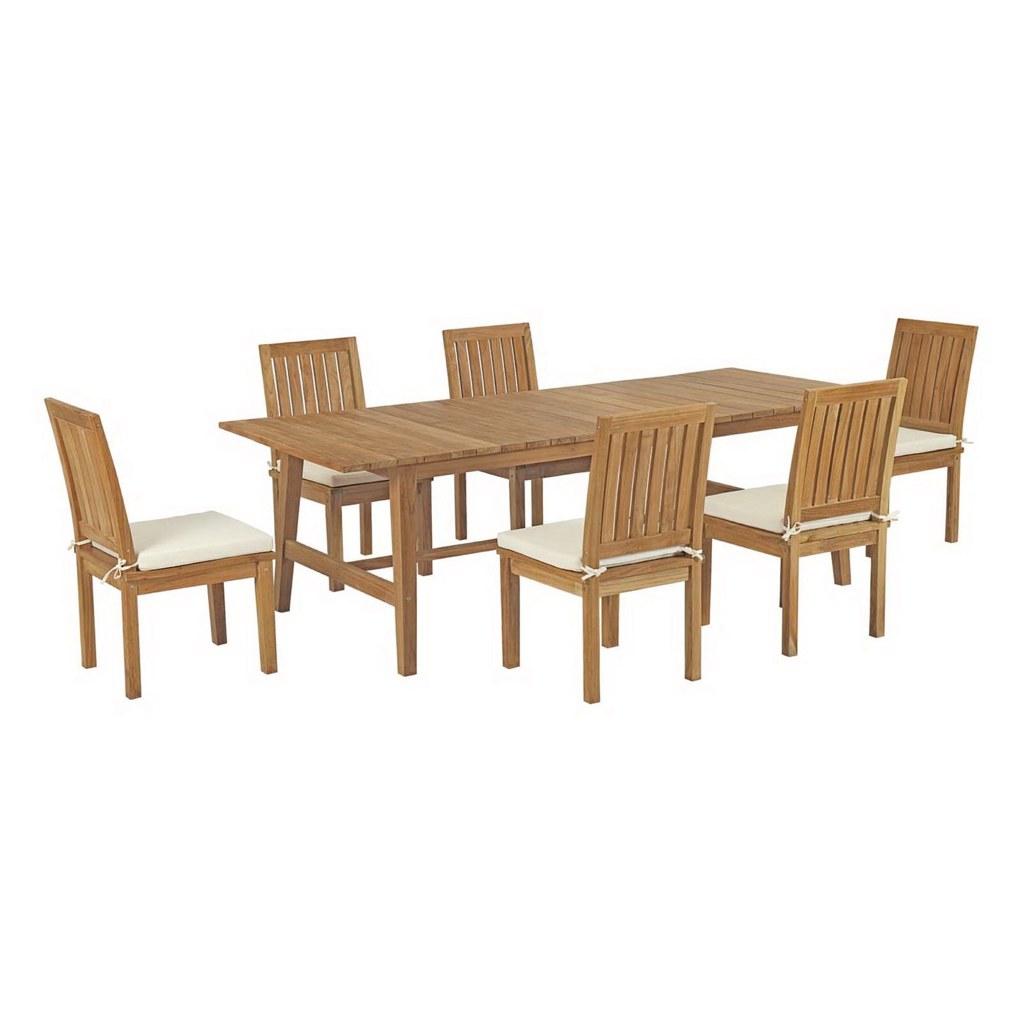 Marina 7 Piece Outdoor Patio Teak Dining Set by Modway EEI-3307