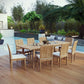 Marina 9 Piece Outdoor Patio Teak Dining Set by Modway EEI-3311