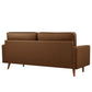 Valour Tufted Vegan Leather Sofa by Modway EEI-3765