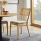 Caledonia Fabric Upholstered Wood Dining Chair Set of 2 by Modway EEI-6080