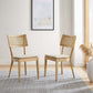 Caledonia Fabric Upholstered Wood Dining Chair Set of 2 by Modway EEI-6080