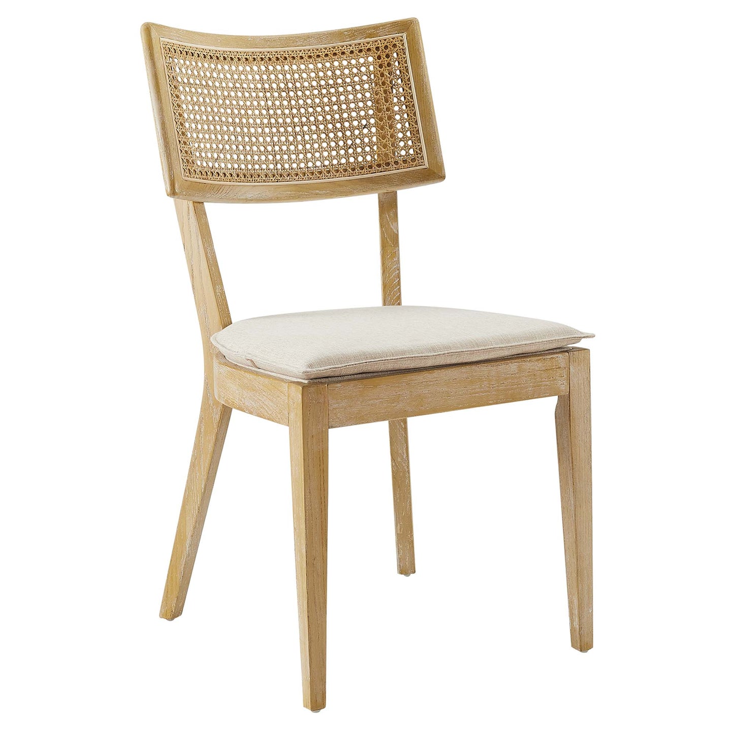 Caledonia Fabric Upholstered Wood Dining Chair Set of 2 by Modway EEI-6080