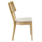 Caledonia Fabric Upholstered Wood Dining Chair Set of 2 by Modway EEI-6080