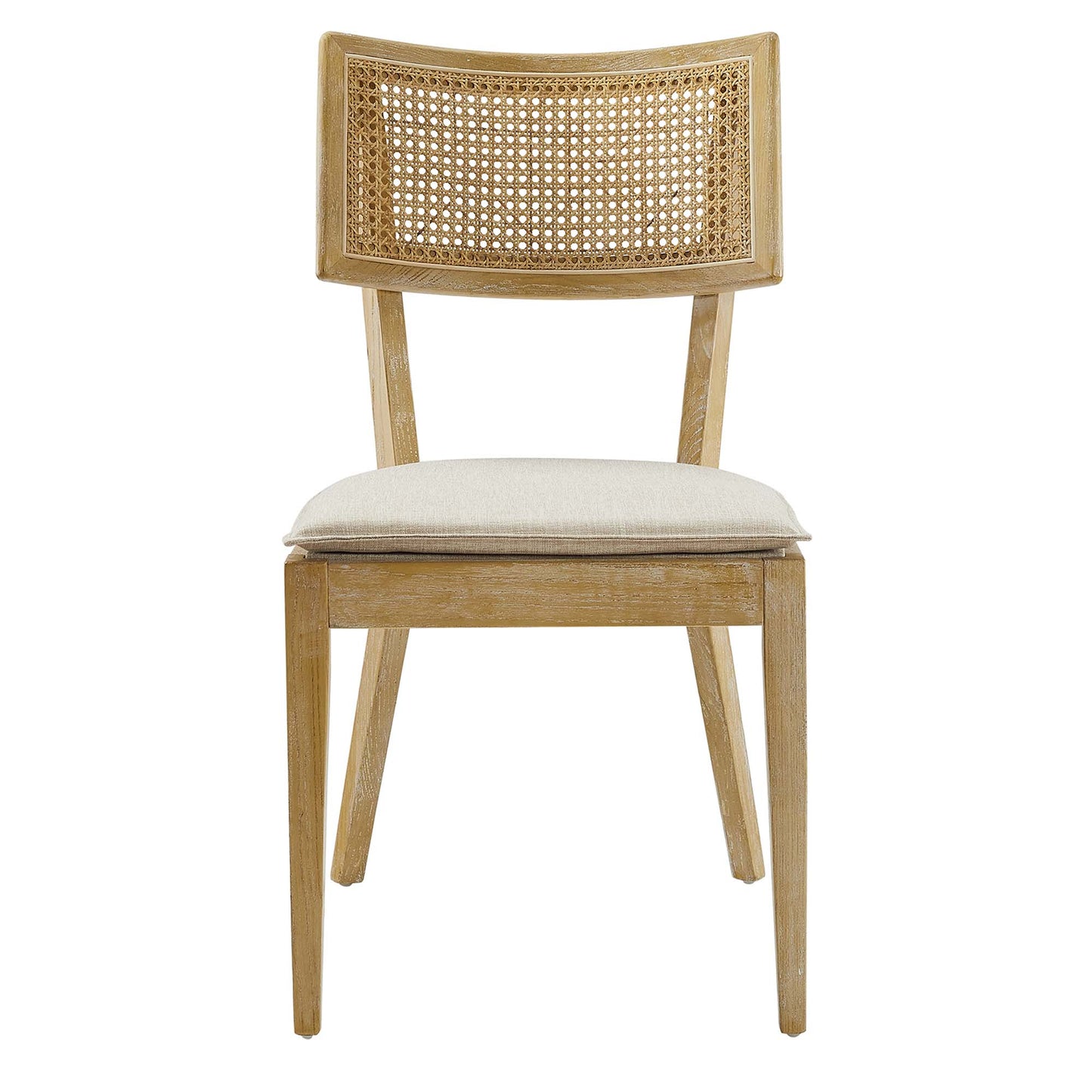 Caledonia Fabric Upholstered Wood Dining Chair Set of 2 by Modway EEI-6080