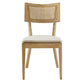 Caledonia Fabric Upholstered Wood Dining Chair Set of 2 by Modway EEI-6080
