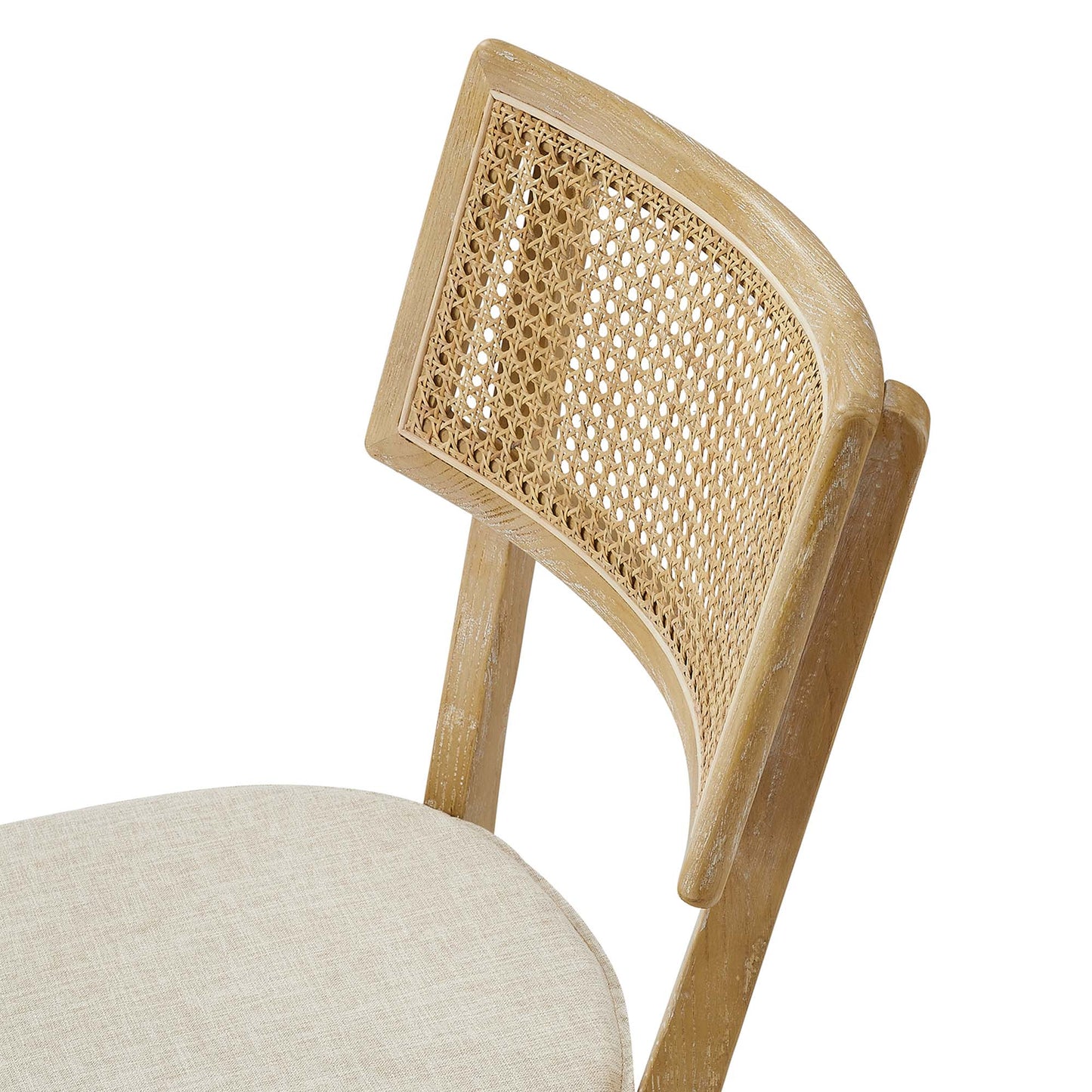 Caledonia Fabric Upholstered Wood Dining Chair Set of 2 by Modway EEI-6080