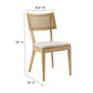 Caledonia Fabric Upholstered Wood Dining Chair Set of 2 by Modway EEI-6080
