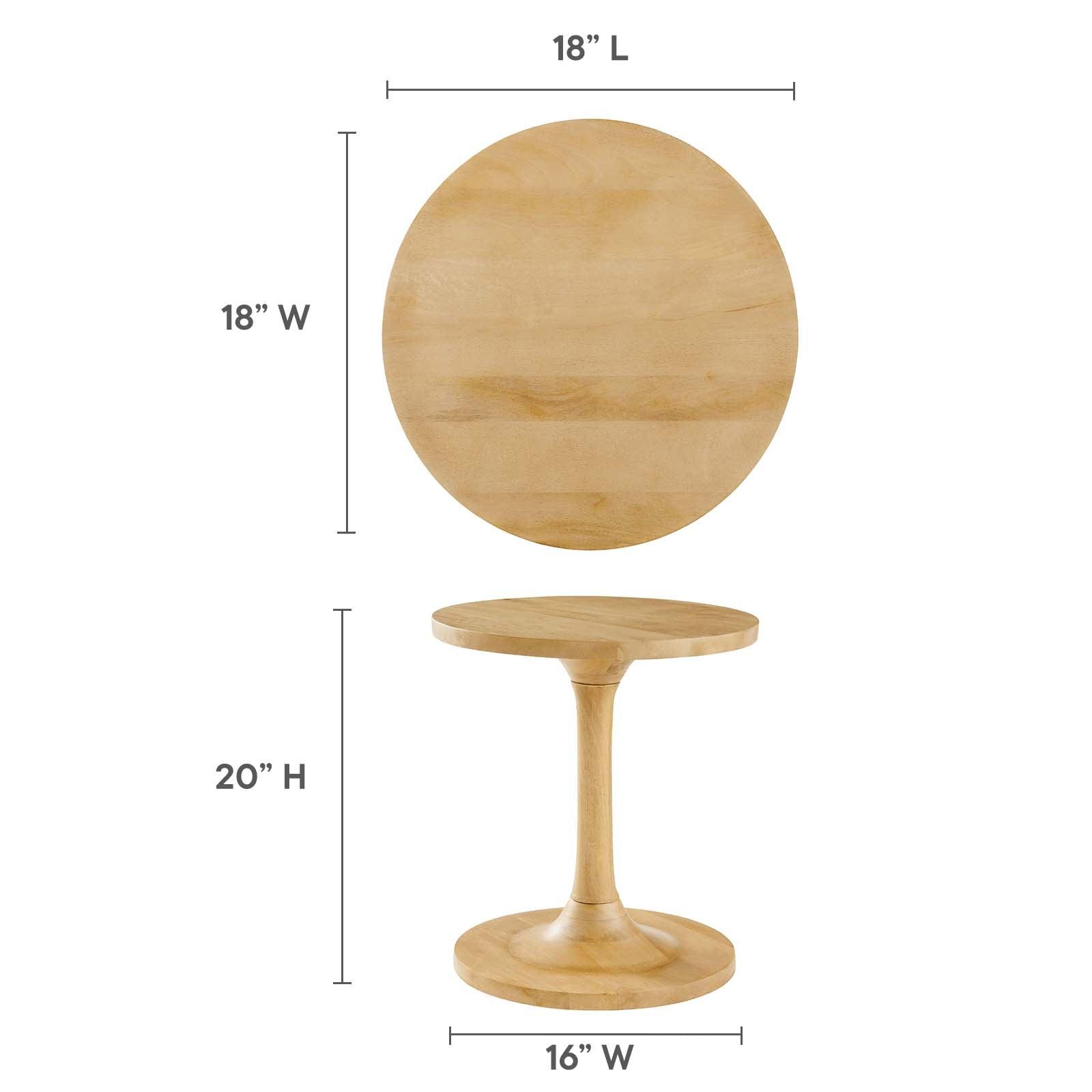 Modway Lina Round Wood Side Table FredCo