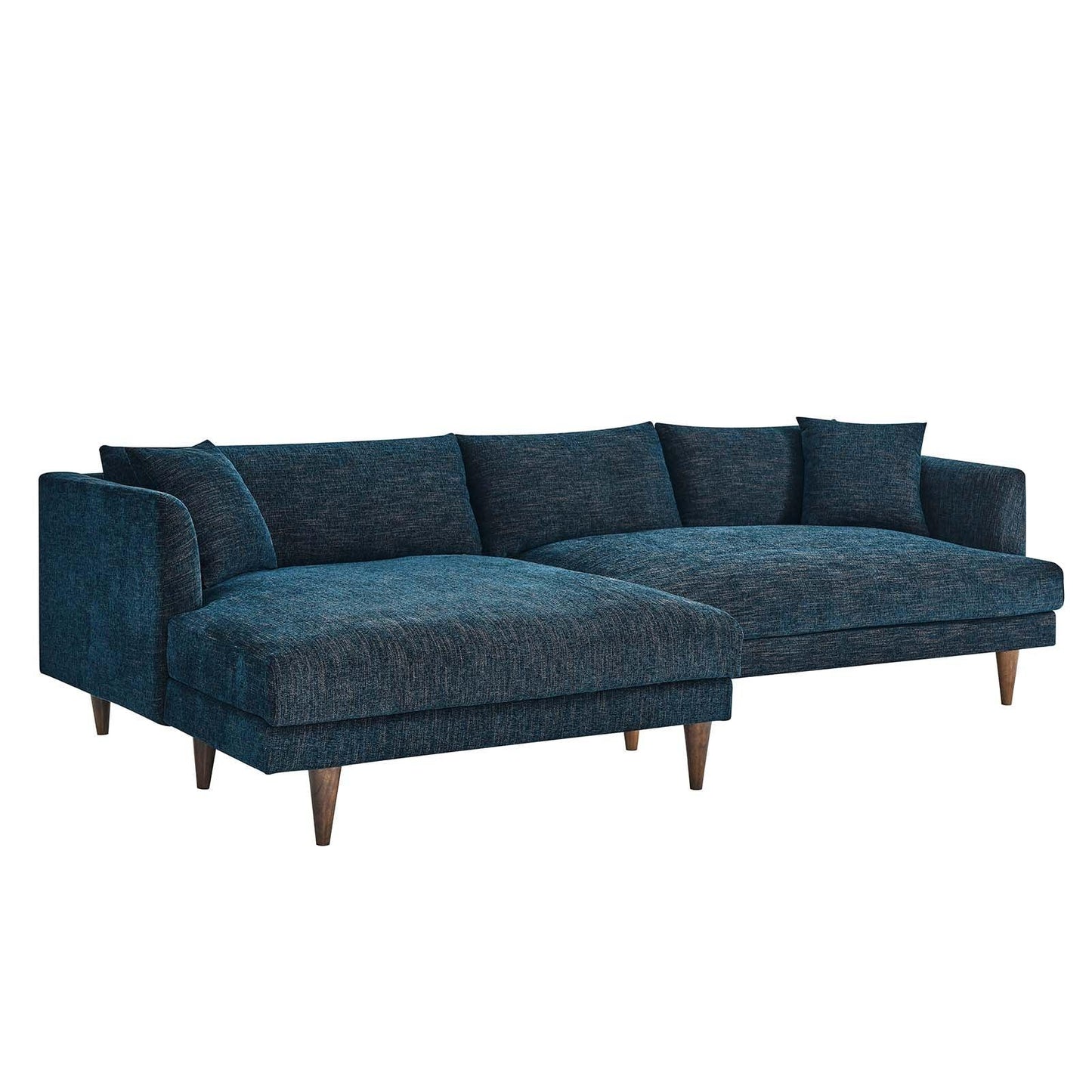 Modway Zoya Left-Facing Down Filled Overstuffed Sectional Sofa FredCo