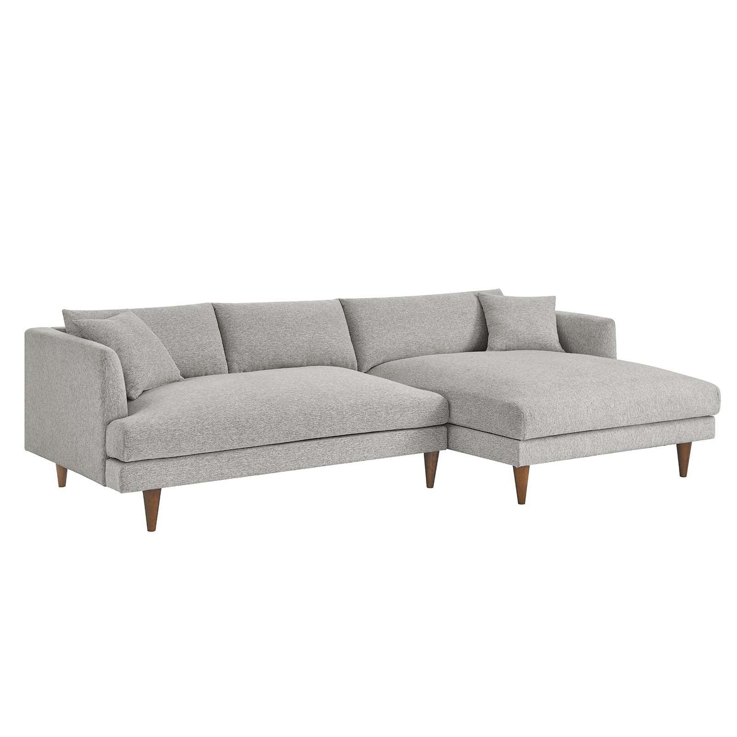 Modway Zoya Right-Facing Down Filled Overstuffed Sectional Sofa FredCo