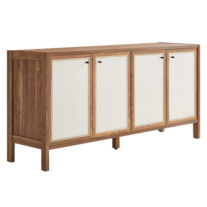 Modway Capri 65" Wood Grain Sideboard Storage Cabinet