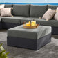 Tahoe Outdoor Patio Powder-Coated Aluminum Ottoman by Modway EEI-6627