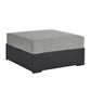 Tahoe Outdoor Patio Powder-Coated Aluminum Ottoman by Modway EEI-6627