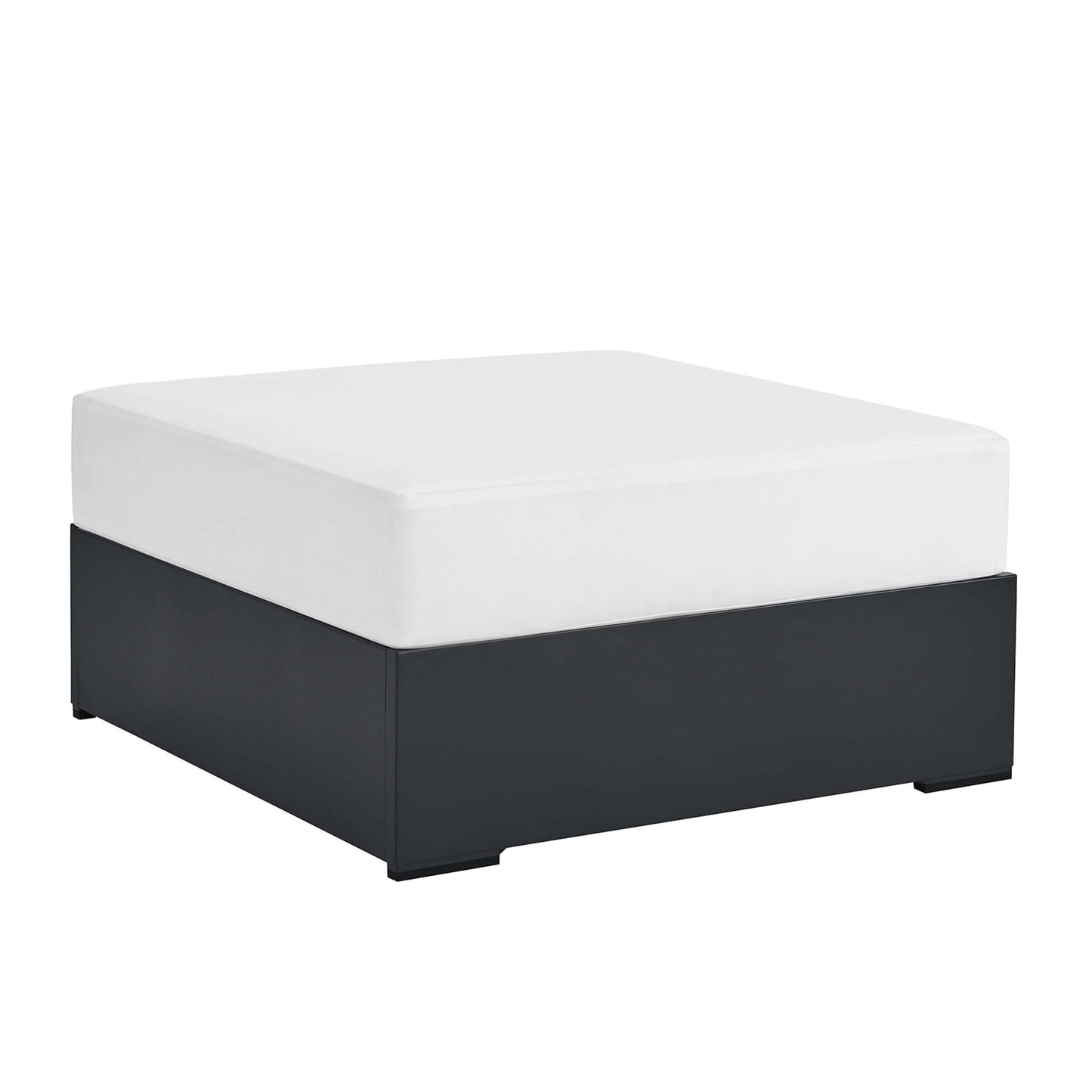 Tahoe Outdoor Patio Powder-Coated Aluminum Ottoman by Modway EEI-6627