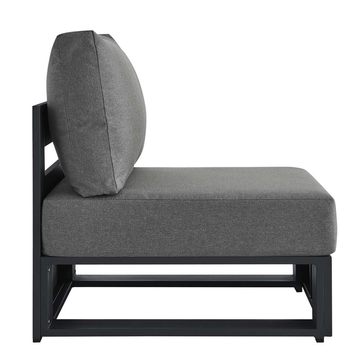 Tahoe Outdoor Patio Powder-Coated Aluminum Modular Armless Chair by Modway EEI-6628