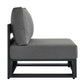 Tahoe Outdoor Patio Powder-Coated Aluminum Modular Armless Chair by Modway EEI-6628