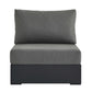 Tahoe Outdoor Patio Powder-Coated Aluminum Modular Armless Chair by Modway EEI-6628