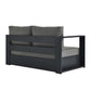 Tahoe Outdoor Patio Powder-Coated Aluminum Modular Left-Facing Loveseat by Modway EEI-6629