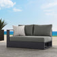 Tahoe Outdoor Patio Powder-Coated Aluminum Modular Left-Facing Loveseat by Modway EEI-6629