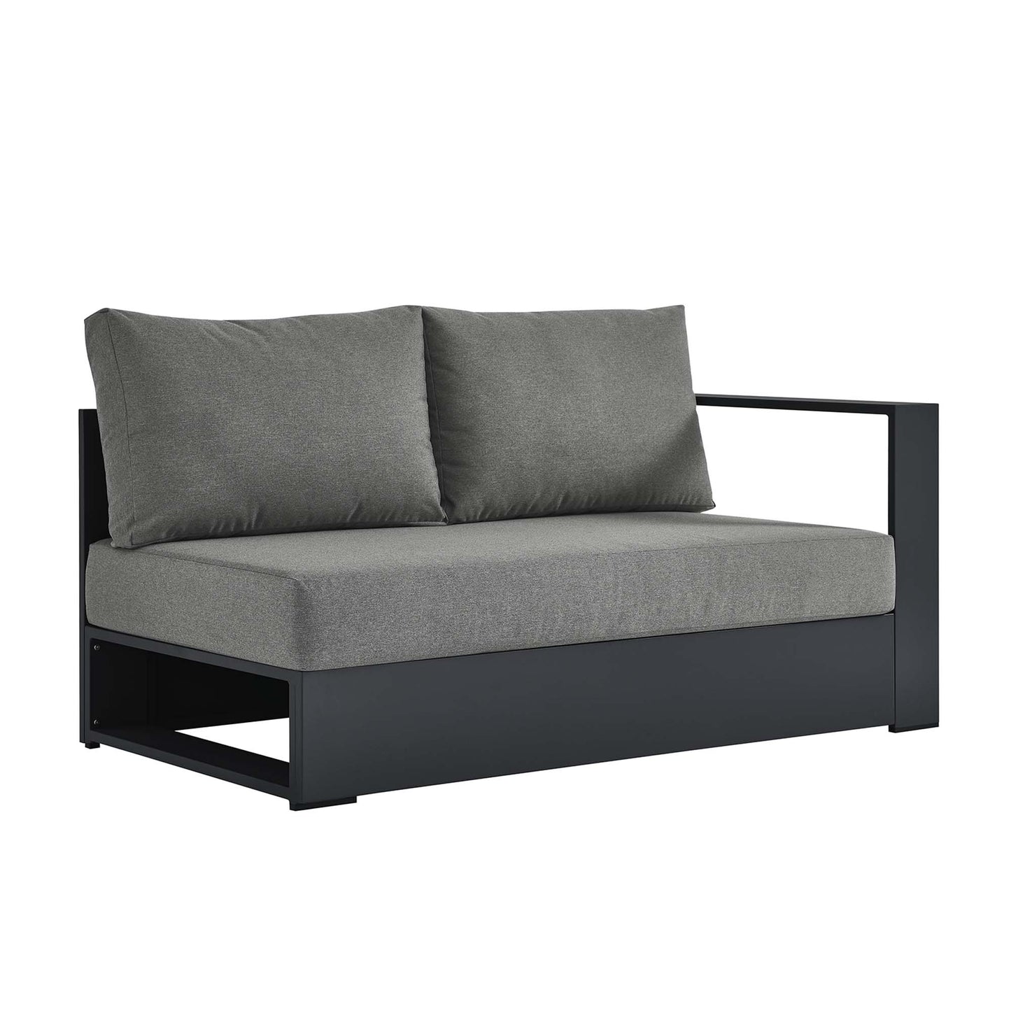 Tahoe Outdoor Patio Powder-Coated Aluminum Modular Right-Facing Loveseat by Modway EEI-6630