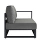 Tahoe Outdoor Patio Powder-Coated Aluminum Modular Right-Facing Loveseat by Modway EEI-6630