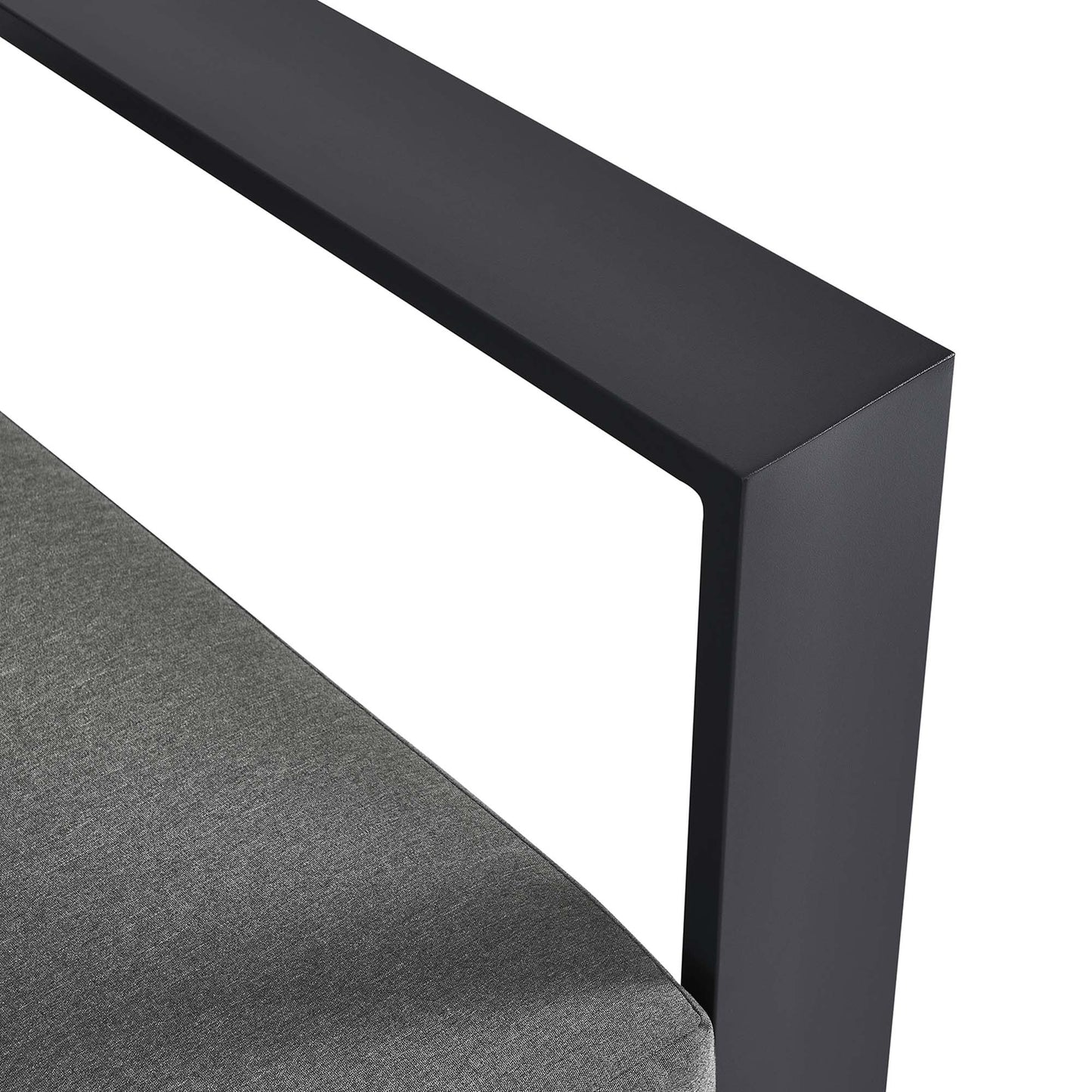 Tahoe Outdoor Patio Powder-Coated Aluminum Modular Right-Facing Loveseat by Modway EEI-6630