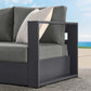 Tahoe Outdoor Patio Powder-Coated Aluminum Modular Right-Facing Loveseat by Modway EEI-6630