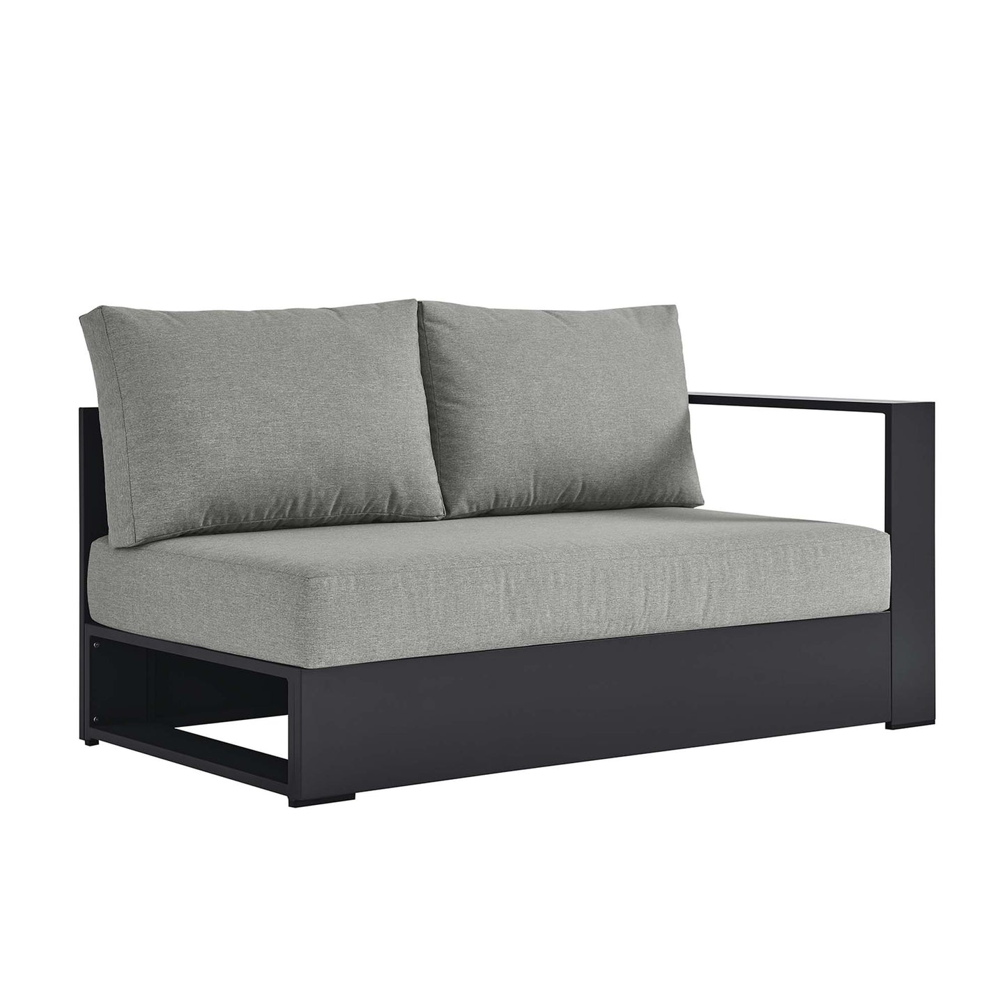 Tahoe Outdoor Patio Powder-Coated Aluminum Modular Right-Facing Loveseat by Modway EEI-6630
