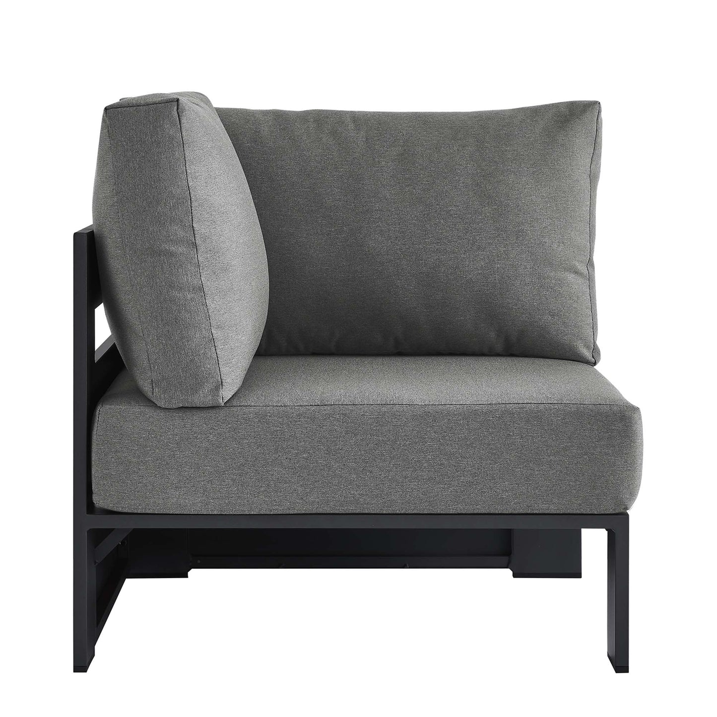 Tahoe Outdoor Patio Powder-Coated Aluminum Modular Corner Chair by Modway EEI-6631