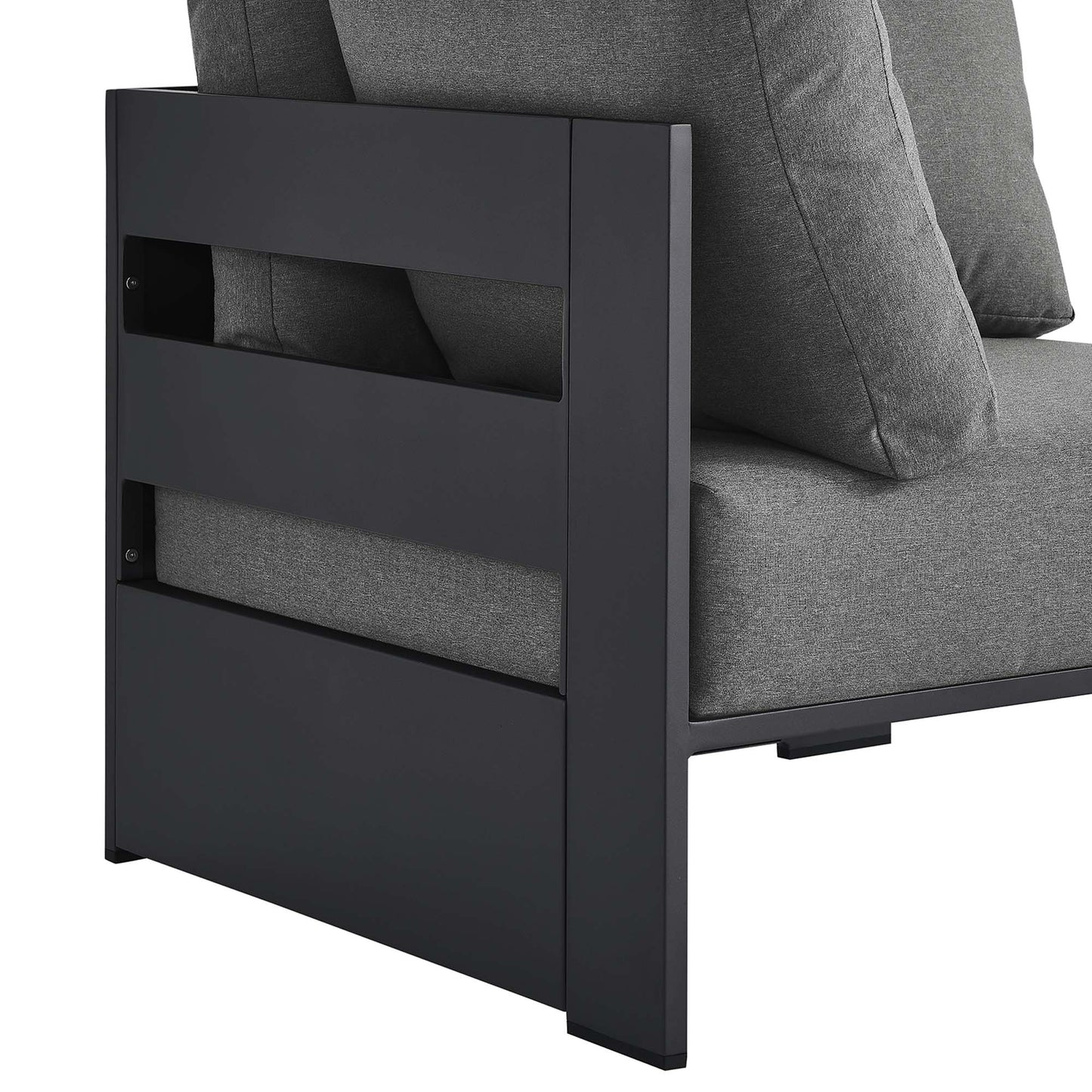 Tahoe Outdoor Patio Powder-Coated Aluminum Modular Corner Chair by Modway EEI-6631