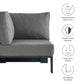 Tahoe Outdoor Patio Powder-Coated Aluminum Modular Corner Chair by Modway EEI-6631
