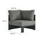 Tahoe Outdoor Patio Powder-Coated Aluminum Modular Corner Chair by Modway EEI-6631