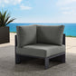 Tahoe Outdoor Patio Powder-Coated Aluminum Modular Corner Chair by Modway EEI-6631