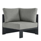 Tahoe Outdoor Patio Powder-Coated Aluminum Modular Corner Chair by Modway EEI-6631