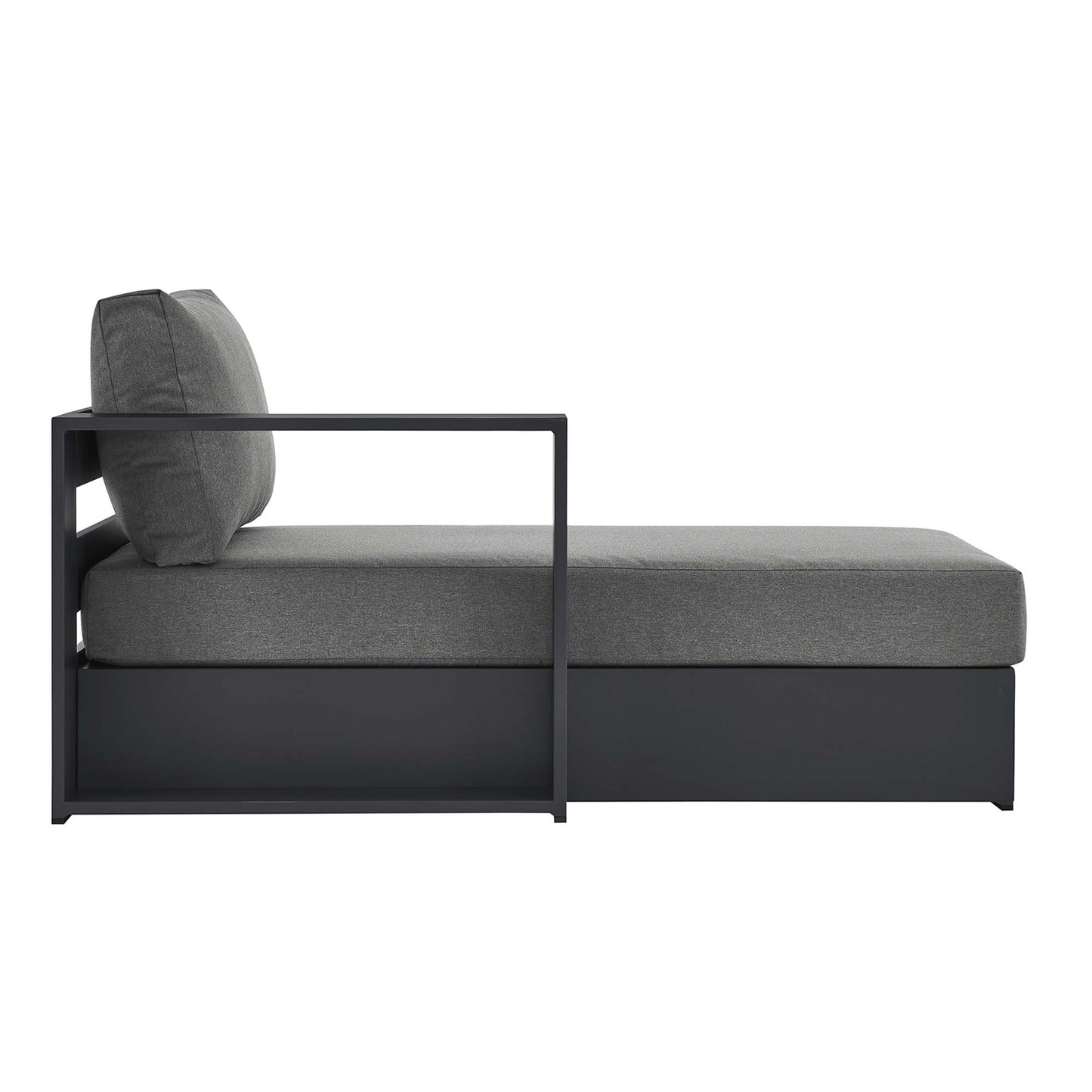Tahoe Outdoor Patio Powder-Coated Aluminum Modular Left-Facing Chaise Lounge by Modway EEI-6632