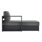 Tahoe Outdoor Patio Powder-Coated Aluminum Modular Left-Facing Chaise Lounge by Modway EEI-6632
