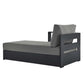 Tahoe Outdoor Patio Powder-Coated Aluminum Modular Left-Facing Chaise Lounge by Modway EEI-6632