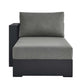 Tahoe Outdoor Patio Powder-Coated Aluminum Modular Left-Facing Chaise Lounge by Modway EEI-6632