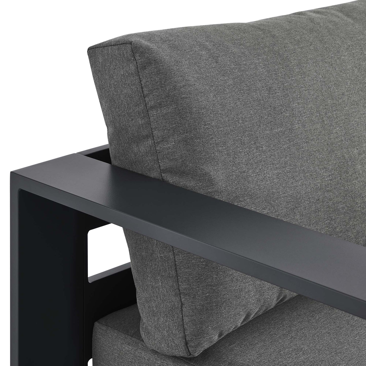 Tahoe Outdoor Patio Powder-Coated Aluminum Modular Left-Facing Chaise Lounge by Modway EEI-6632