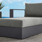 Tahoe Outdoor Patio Powder-Coated Aluminum Modular Left-Facing Chaise Lounge by Modway EEI-6632