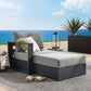Tahoe Outdoor Patio Powder-Coated Aluminum Modular Left-Facing Chaise Lounge by Modway EEI-6632
