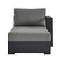 Tahoe Outdoor Patio Powder-Coated Aluminum Modular Right-Facing Chaise Lounge by Modway EEI-6633