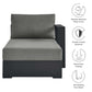 Tahoe Outdoor Patio Powder-Coated Aluminum Modular Right-Facing Chaise Lounge by Modway EEI-6633