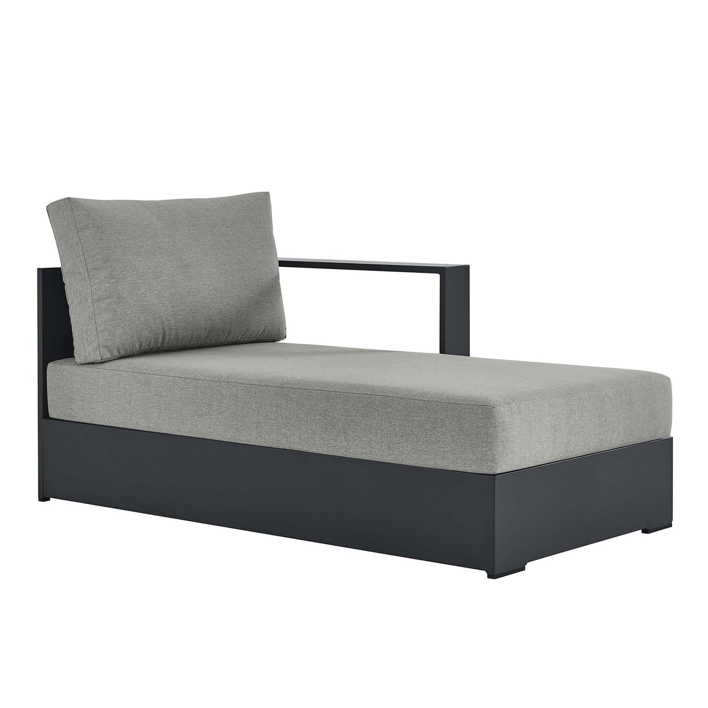 Tahoe Outdoor Patio Powder-Coated Aluminum Modular Right-Facing Chaise Lounge by Modway EEI-6633