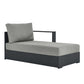 Tahoe Outdoor Patio Powder-Coated Aluminum Modular Right-Facing Chaise Lounge by Modway EEI-6633