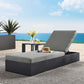 Tahoe Outdoor Patio Powder-Coated Aluminum Chaise Lounge Chair by Modway EEI-6634